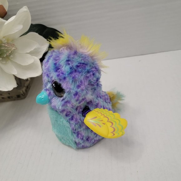 Hatchimals Spinmaster Blue Yellow Purple Bird Eye Light Up Interactive Sound - Picture 5 of 15
